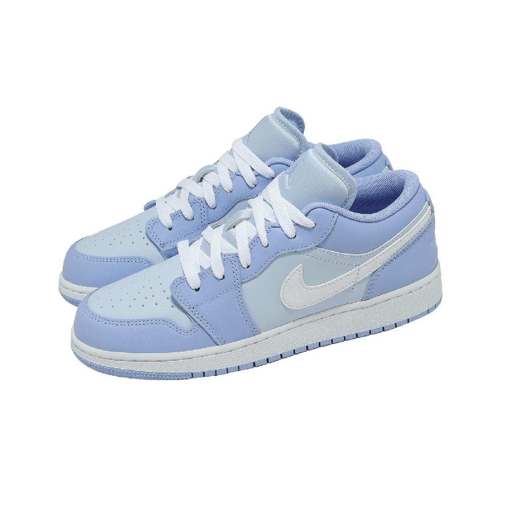 NIKE 耐吉 休閒鞋 Air Jordan 1 Low GS 大童 女鞋 藍 AJ1 553560-405