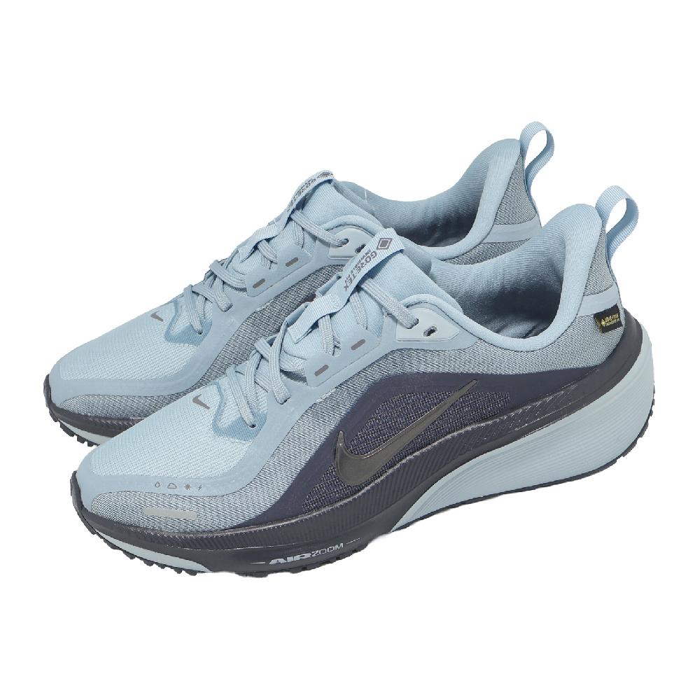 NIKE 耐吉 慢跑鞋 Zoom Pegasus 42 GTX GS 中大童 女鞋 藍 防水 IO2332-400