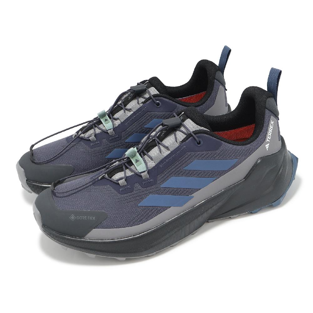 越野跑鞋 Terrex Trailmaker 2 GTX SL 男鞋 黑藍 防水 抽繩 戶外 運動鞋 JP5239