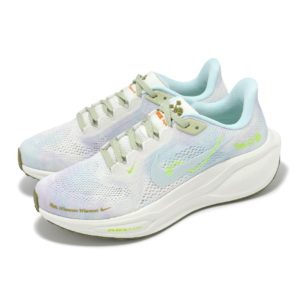 慢跑鞋 Wmns Air Zoom Pegasus 41 女鞋 米白 藍 小飛馬 氣墊 運動鞋 HQ3465-143