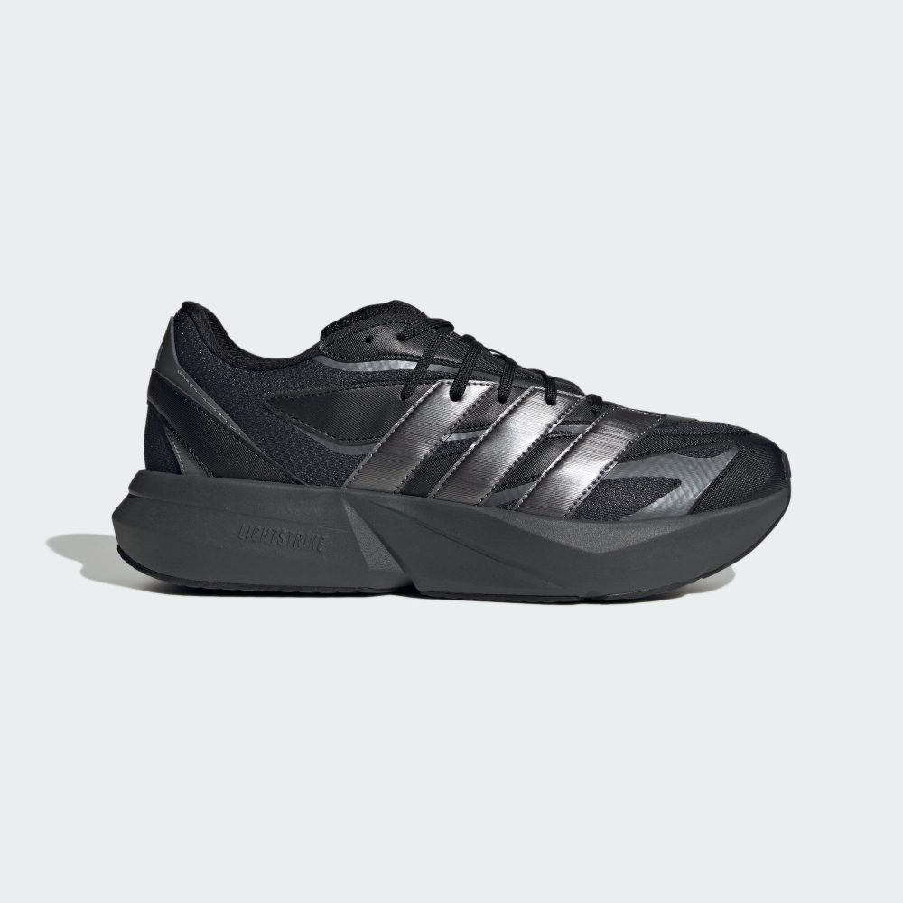 adidas 愛迪達 LIGHTBLAZE 跑步鞋 男鞋 黑色-JR7326