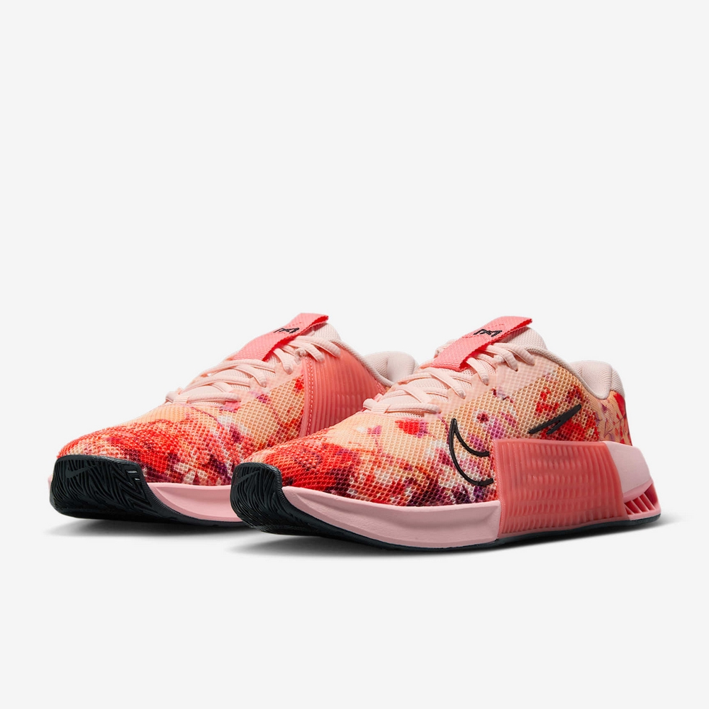 NIKE 耐吉 W METCON 9 AMP 女鞋 訓練鞋 橘紅色 花卉-HJ6210600