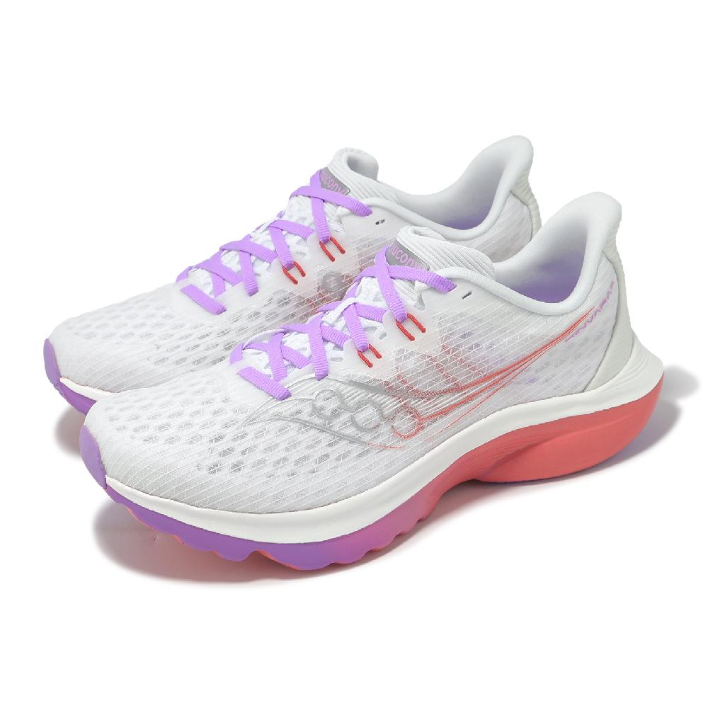 SAUCONY 索康尼 競速跑鞋 Kinvara 16 女鞋 白 紫 緩震 訓練 索康尼 S11020241