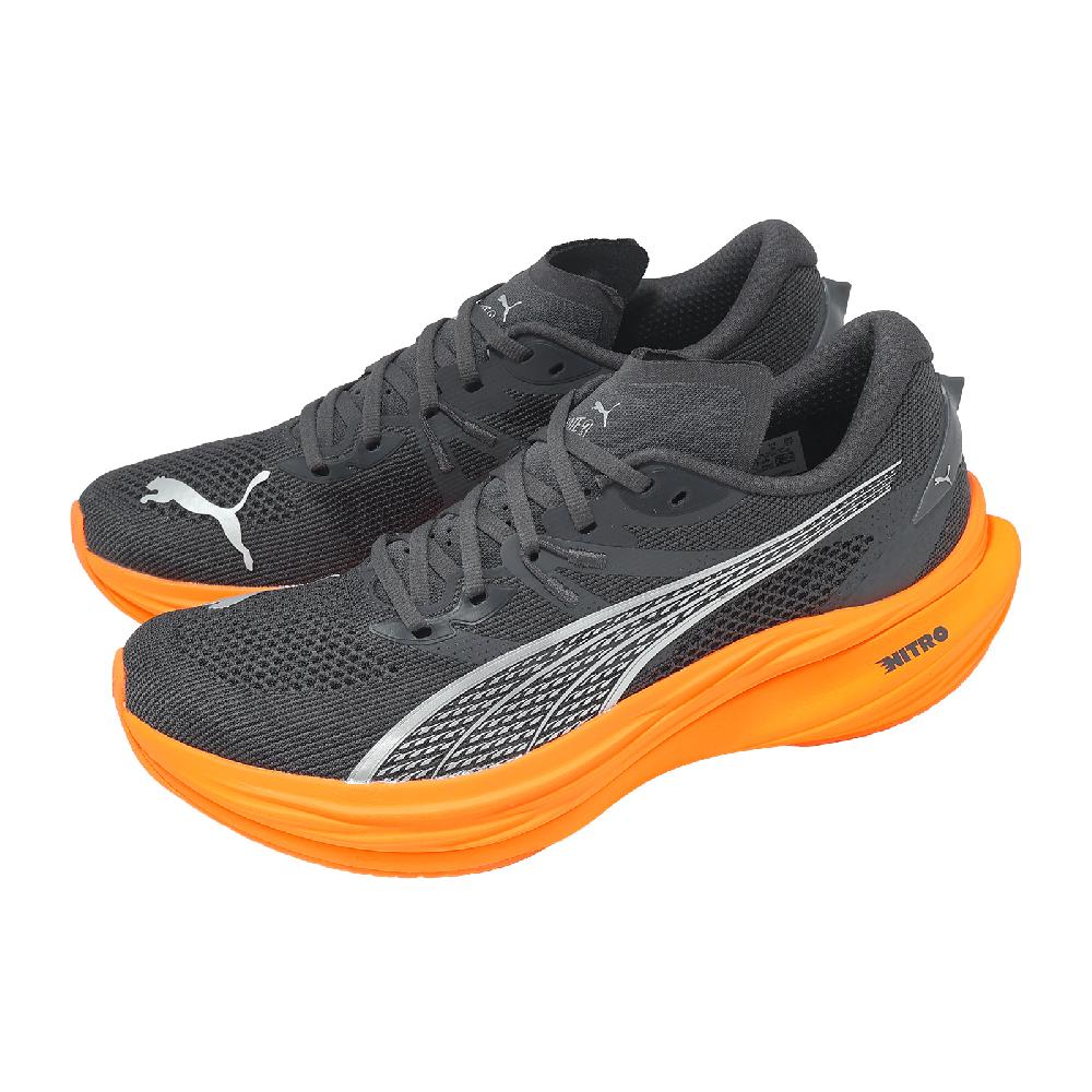 PUMA 彪馬 慢跑鞋 Deviate Nitro 3 男鞋 灰 橘 氮氣中底 碳板 輕量 運動鞋 309707-26