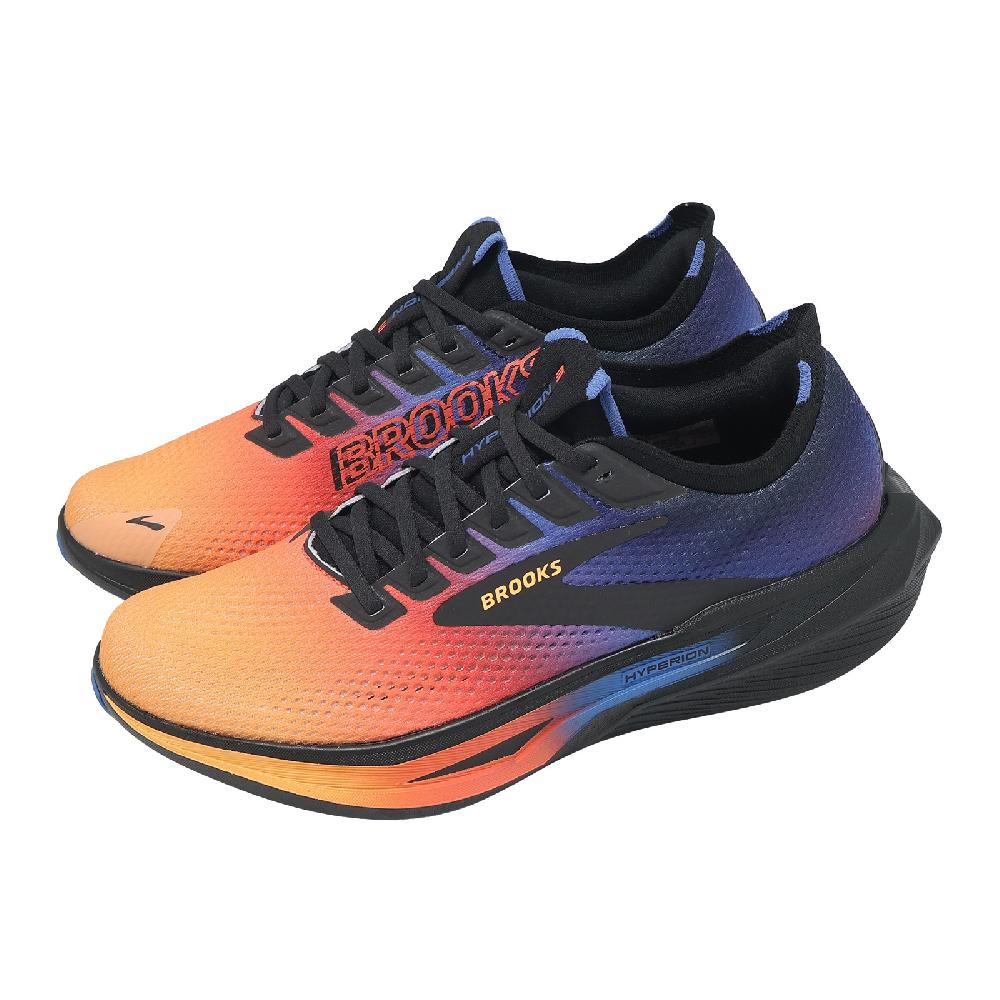 BROOKS 慢跑鞋 Hyperion 3 男鞋 藍 彩 夜閃限定款 回彈 厚底 競速跑鞋 1104651D478