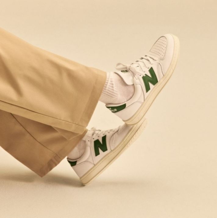 New Balance 紐巴倫 NEW BALANCE 休閒鞋 NB 500 白綠 皮革 復古鞋 女 CT500CLC