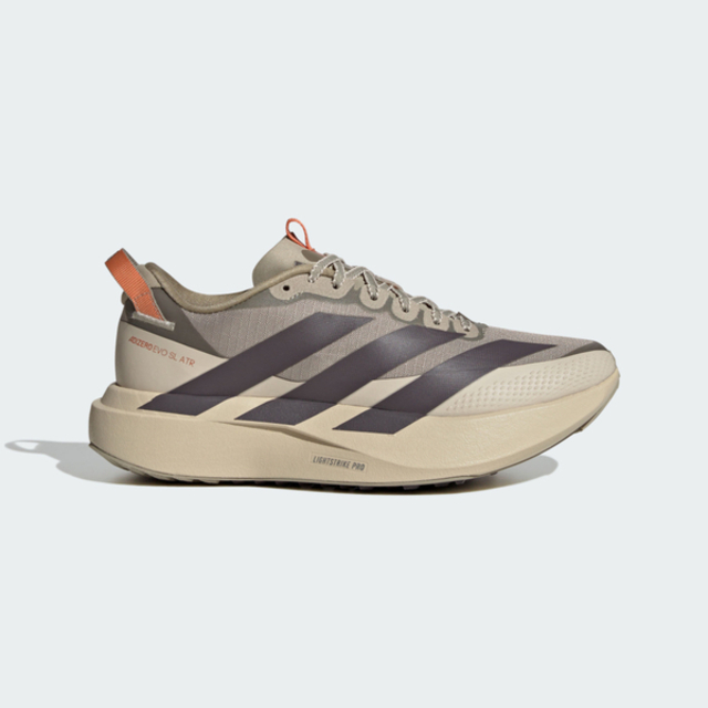 adidas 愛迪達 Adidas 愛迪達 Adizero EVO SL ATR  KK2719 女 慢跑鞋 防潑水 路跑 卡其 灰