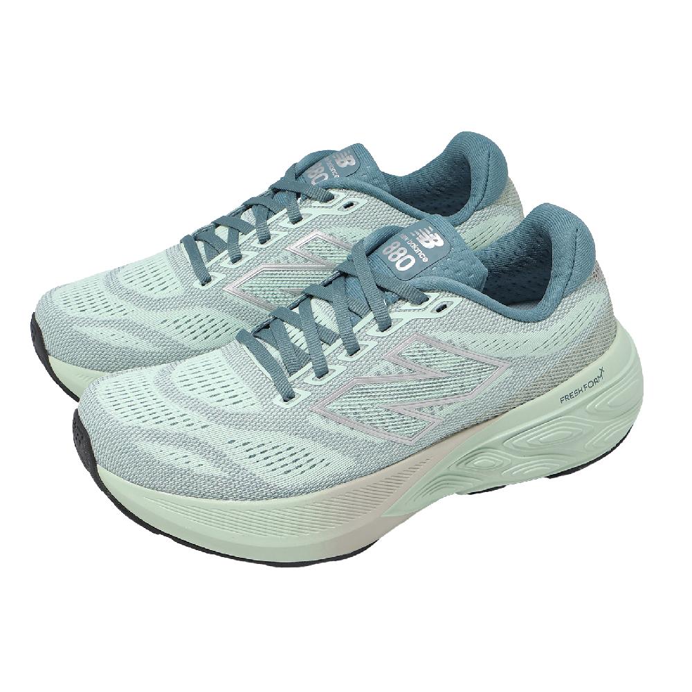 New Balance 紐巴倫 慢跑鞋 Fresh Foam X 880 V15 D 寬楦 女鞋 綠 厚底 NB W8801FT-D