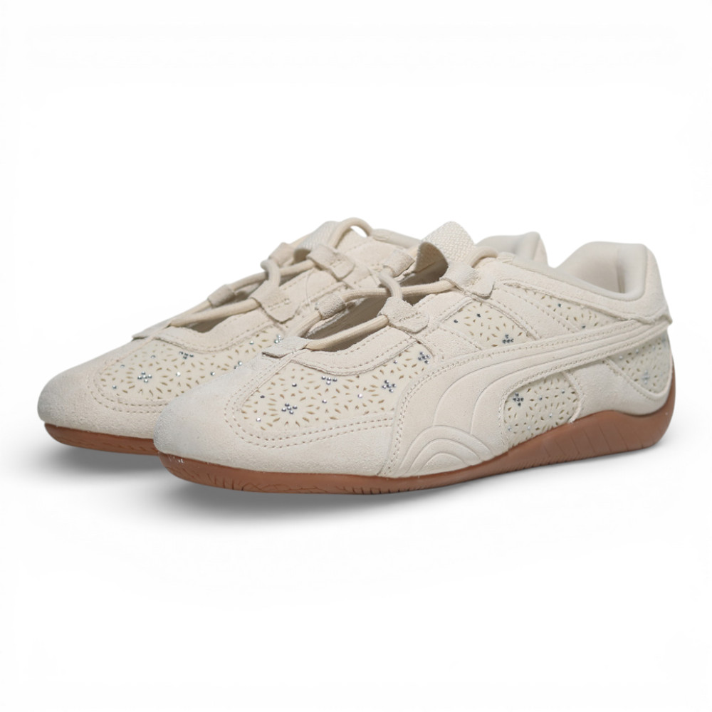 PUMA 彪馬 PUMA 休閒鞋 SPEEDCAT GO BEJEWELLED 米 寶石 麂皮 女 40490602