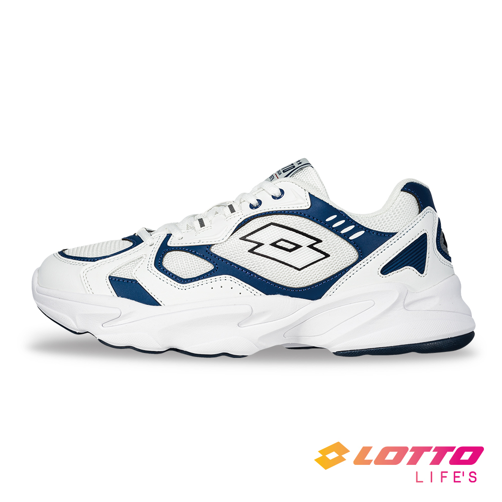 LOTTO 樂得 【LOTTO 義大利】男 舒活運動鞋(閃光白/藍)