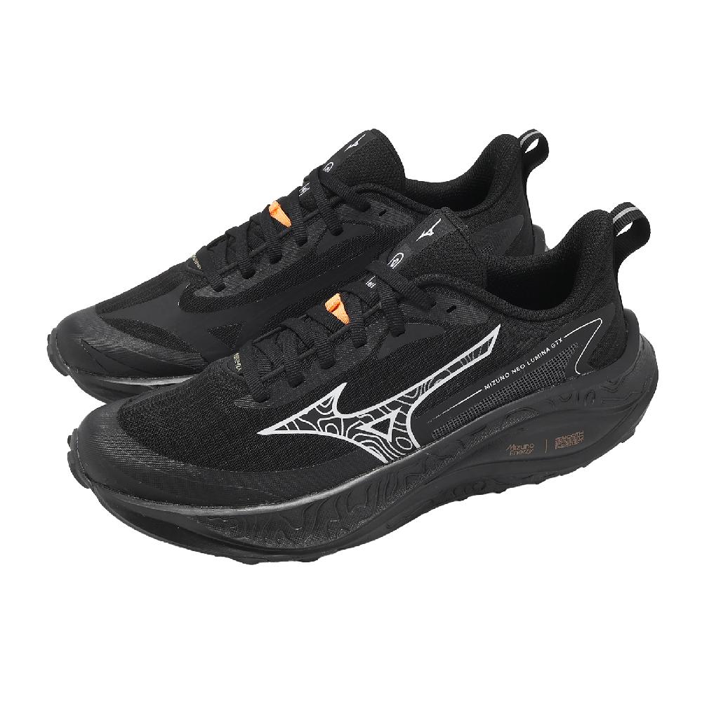MIZUNO 美津濃越野跑鞋Wave Daichi 9 GTX 女鞋藍紅防水緩衝黃金大底