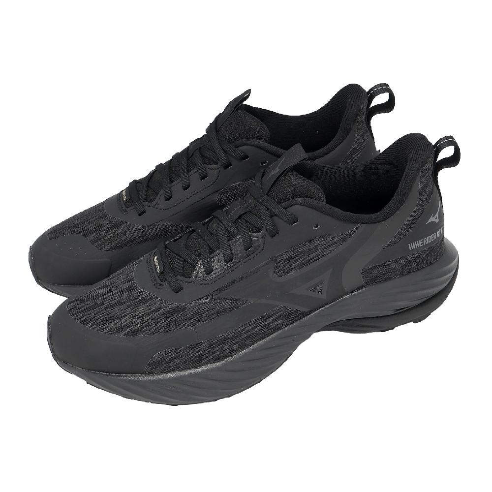 時雨3/4 MIZUNO 美津濃越野跑鞋Wave Daichi 9 GTX 男鞋黑防水黃金大底戶外