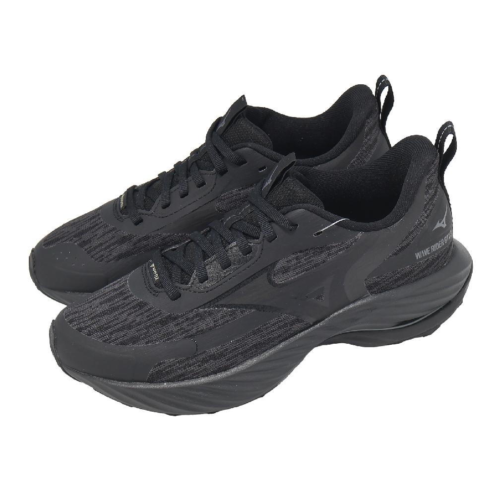 MIZUNO 美津濃越野跑鞋Wave Daichi 9 GTX 女鞋藍紅防水緩衝黃金大底