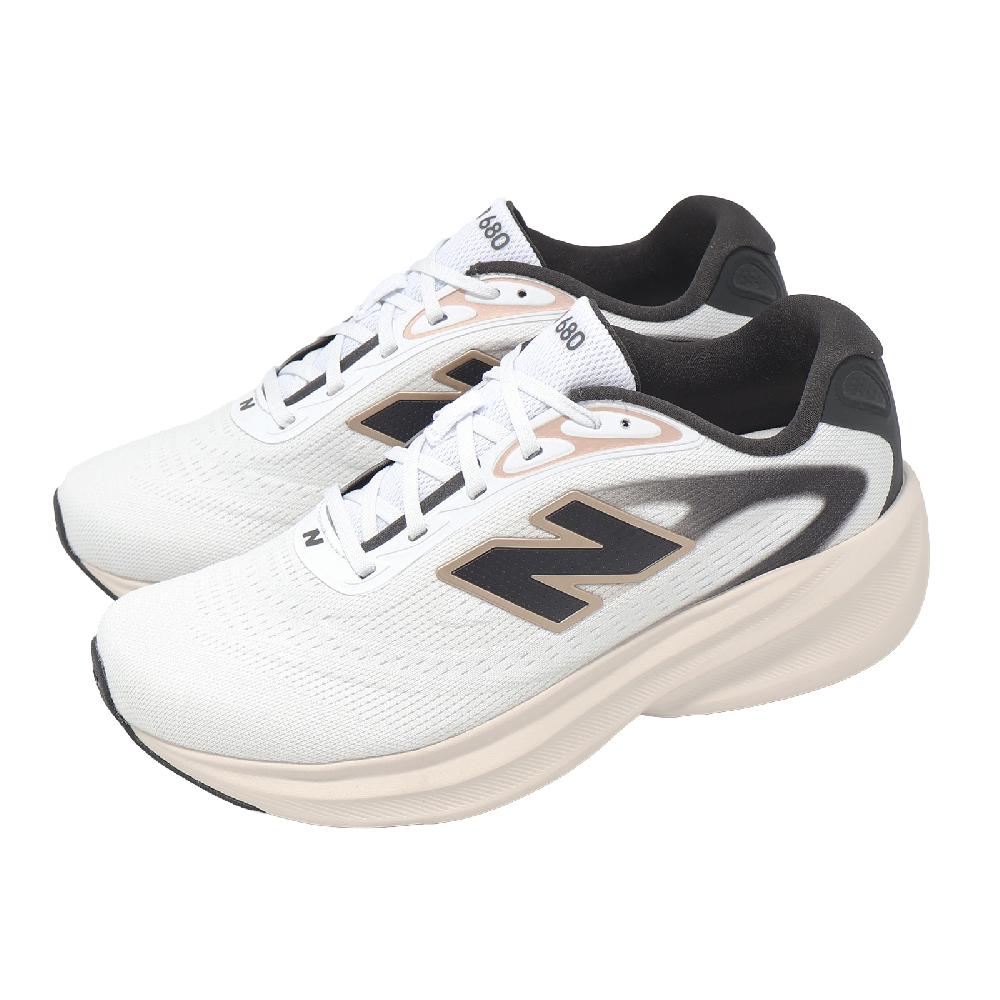 New Balance 紐巴倫 慢跑鞋 Fresh Foam 680 V8 D 寬楦 女鞋 白 黑 緩衝 W6807QS-D