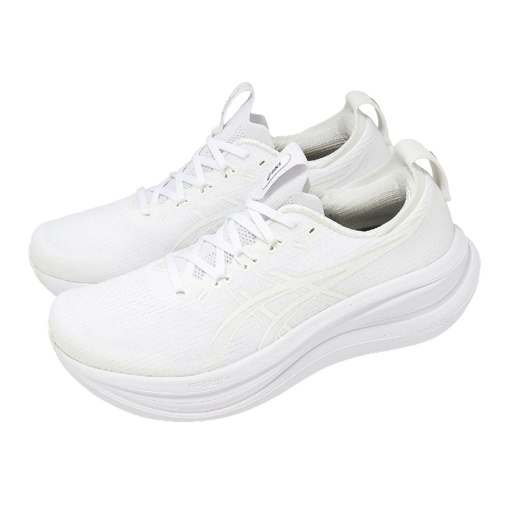 Asics 亞瑟士 慢跑鞋 GEL-Nimbus 28 男鞋 米白 緩震 厚底 運動鞋 1011C127100