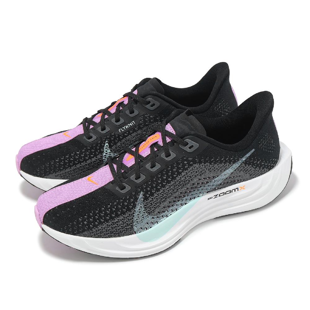 NIKE 耐吉 慢跑鞋 Wmns Pegasus Plus 女鞋 黑 藍 針織 氣墊 緩震 運動鞋 FQ7261-003