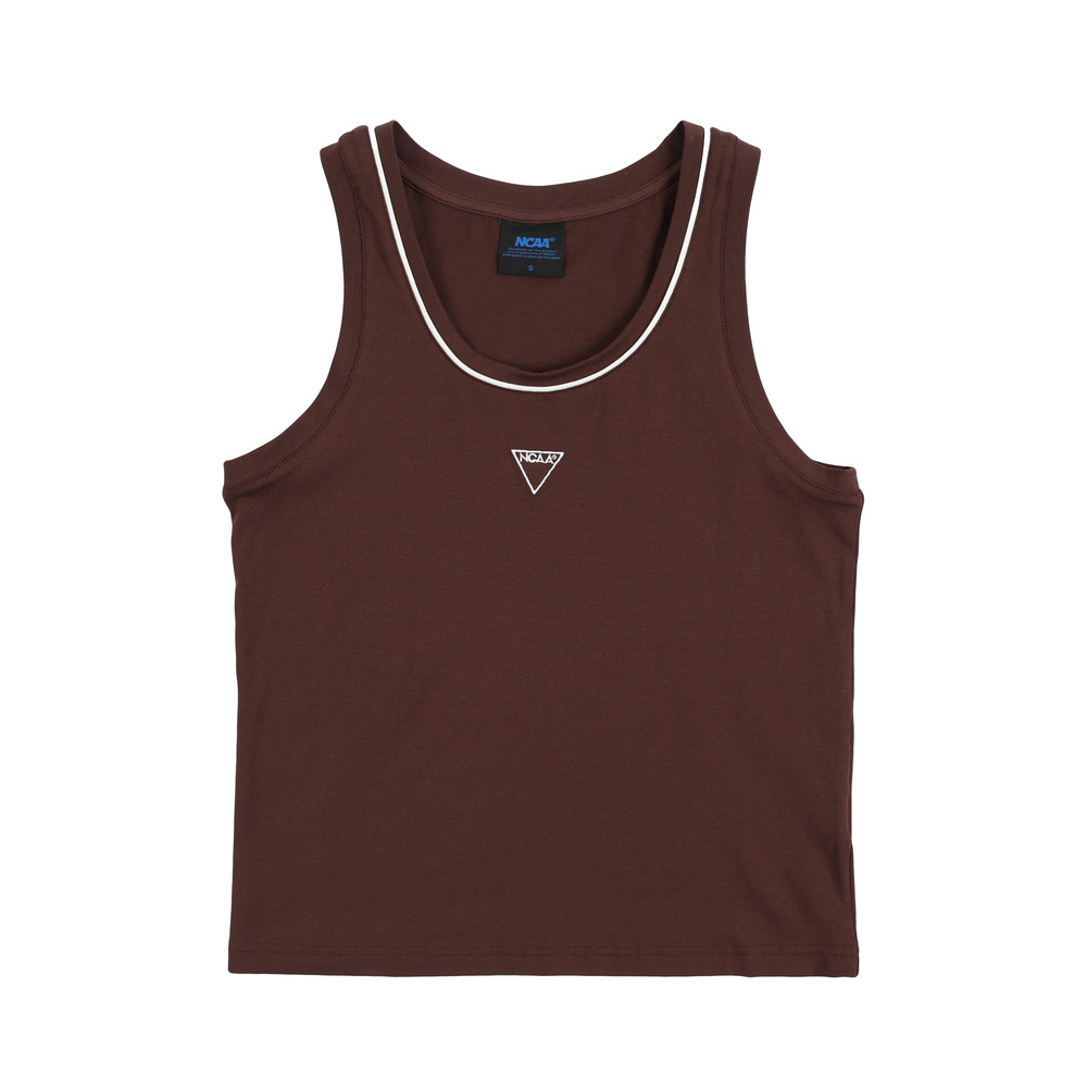 NCAA NCAA 背心 咖啡 簡約基本 無袖背心 女 7622148002