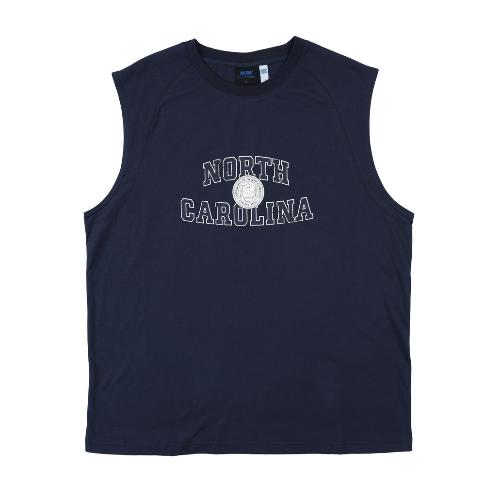 NCAA NCAA 背心 深藍 UNC 剪接 印花 休閒背心 中性 7625148680