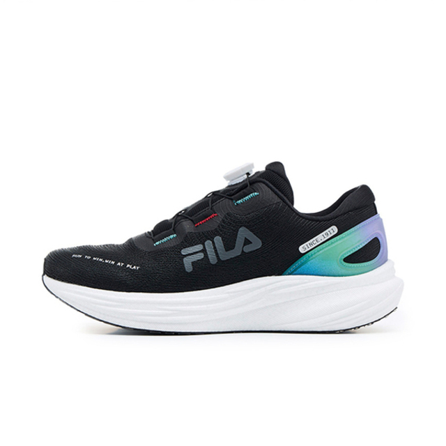 Fila Fila 斐樂 Light Chaser [1-J907Z-034] 男 慢跑鞋 跑鞋 路跑 旋鈕 免綁帶 黑