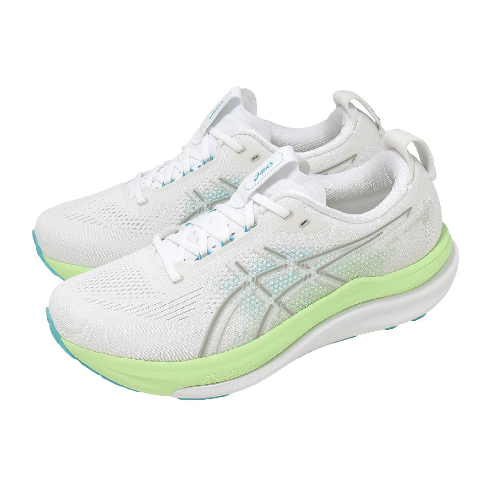 Asics 亞瑟士 慢跑鞋 Gel-Kayano 33 4E 超寬楦 男鞋 白 綠 支撐 運動鞋 1011C229100