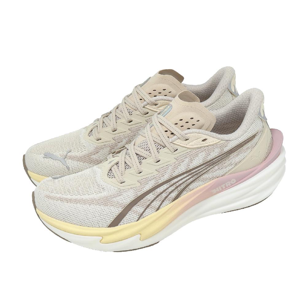 PUMA 彪馬 慢跑鞋 Deviate Nitro 4 Wns 女鞋 米 棕 氮氣中底 碳板 312124-24