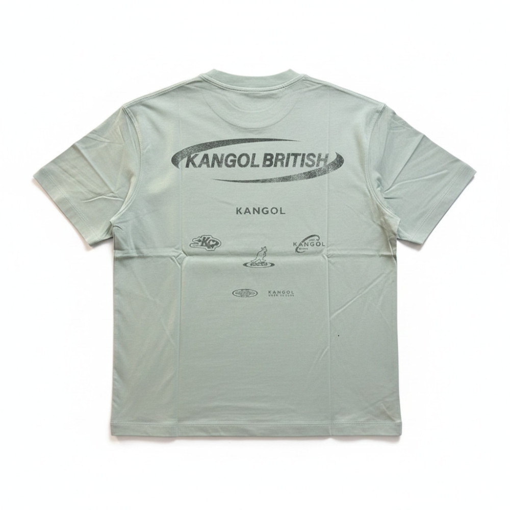 KANGOL KANGOL 短T 淺綠 落肩 涼感 復古印花T 短袖 中性 6625101371