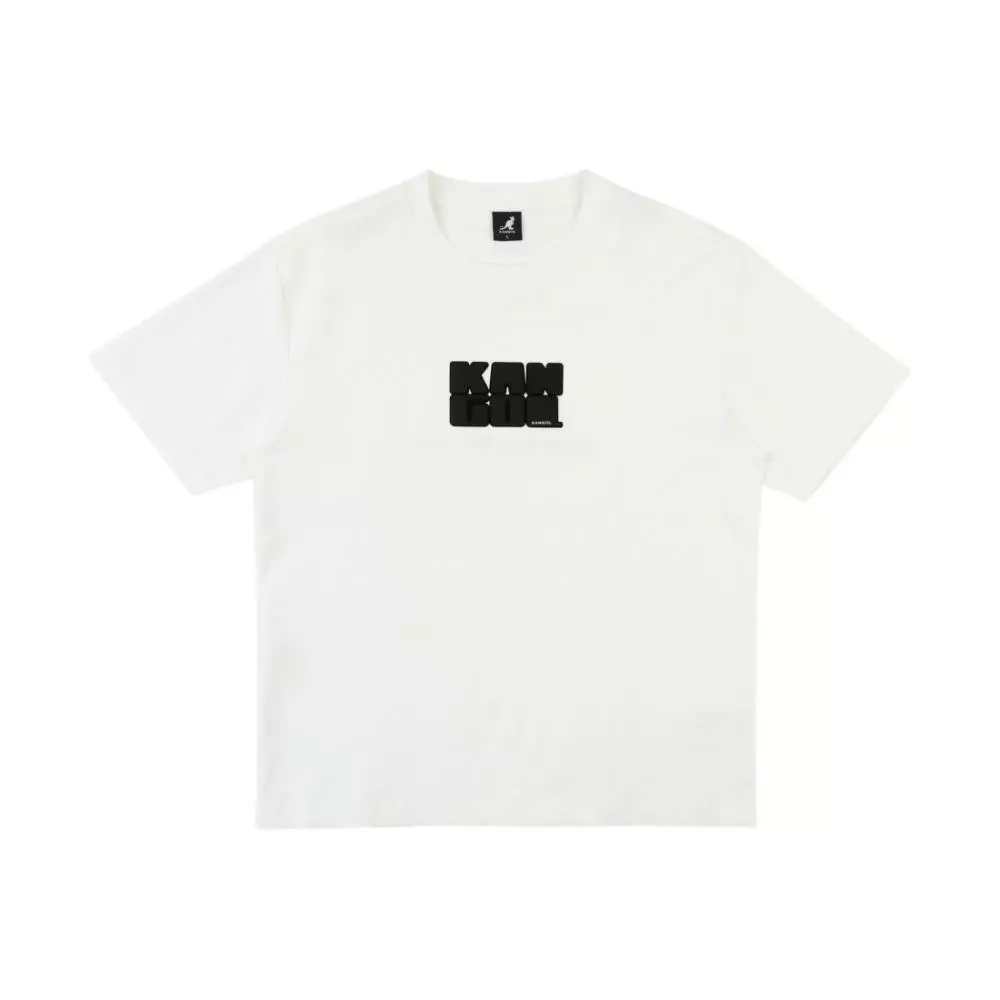 KANGOL KANGOL 短T 白色 微落肩 字組印花T 短袖 上衣 中性 6625100400