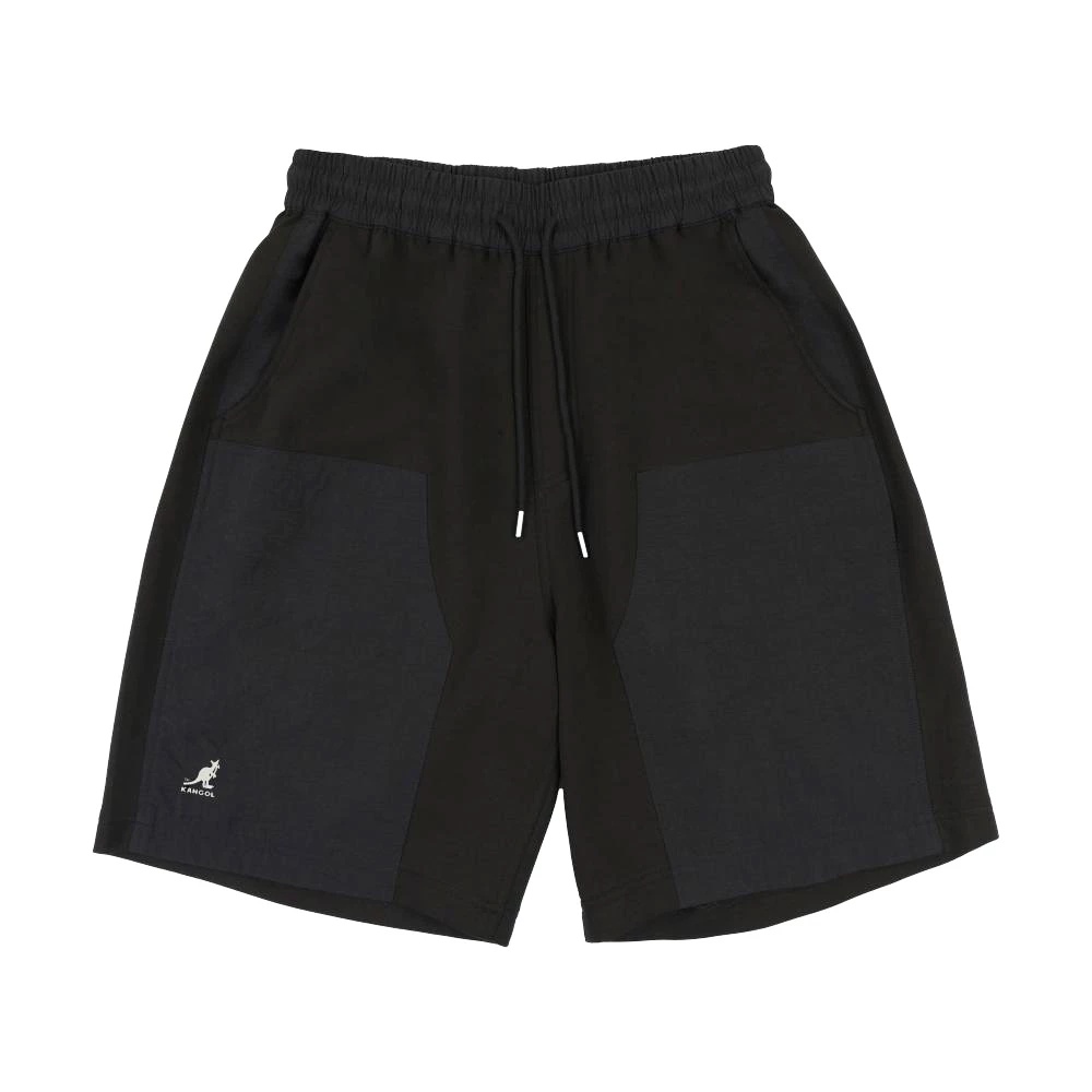 KANGOL KANGOL 短褲 黑色 拼接 工裝 休閒短褲 中性 6625150320