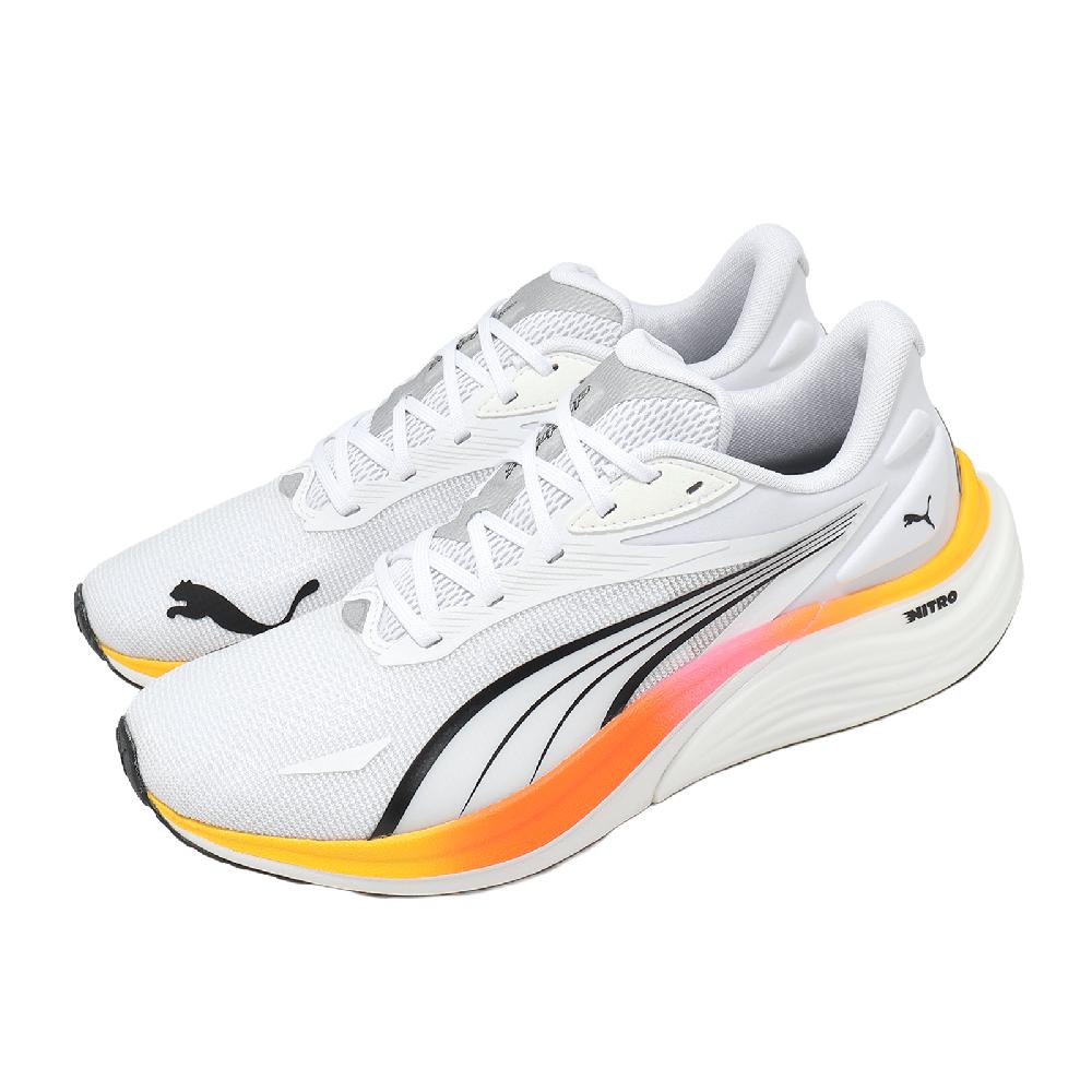 PUMA 彪馬 慢跑鞋 Electrify Nitro 4 男鞋 白 黑 氮氣中底 運動鞋 310789-24