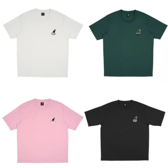 KANGOL KANGOL 短袖 白 黑 粉 綠 涼感 袋鼠 經典短T 中性 65251028-