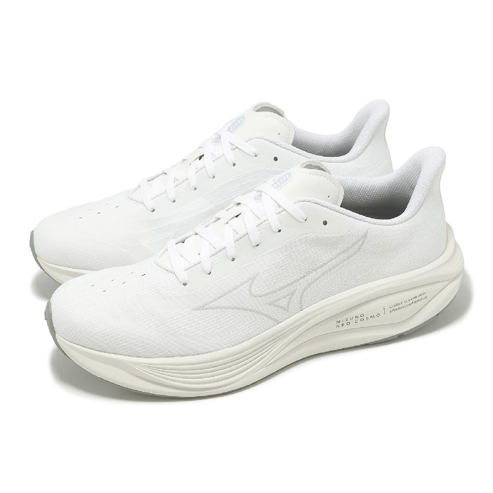 MIZUNO 美津濃慢跑鞋NEO Cosmo 男鞋白灰緩衝路跑運動鞋美津濃J1GC2513