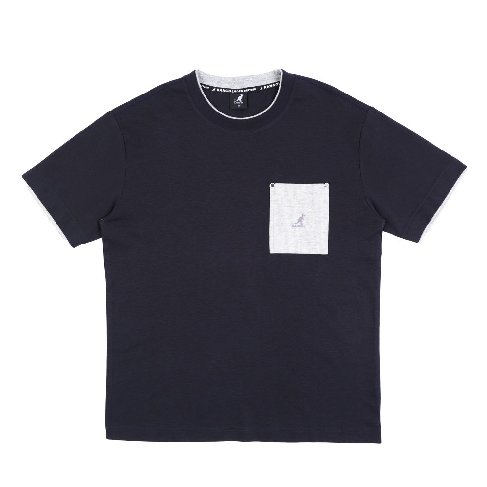 KANGOL KANGOL 短T 黑 微落肩 口袋 短袖 中性 6625101980