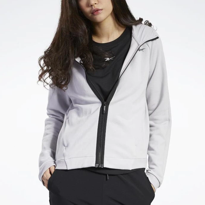Reebok REEBOK 外套 灰色 訓練 連帽外套 女 FQ9306