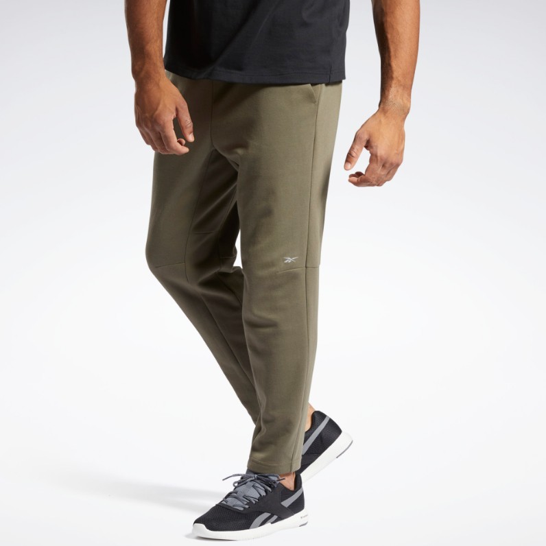 Reebok REEBOK 長褲 綠色 訓練 運動褲 男 HE9597