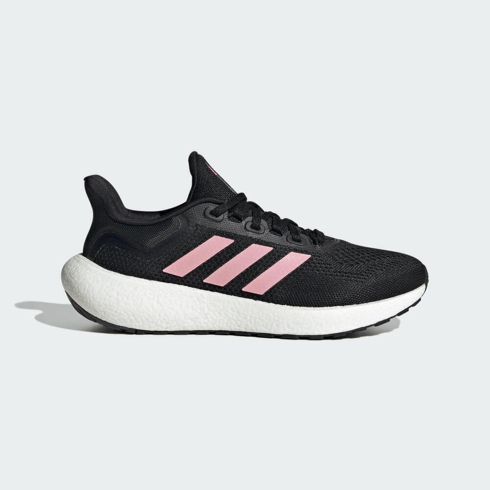 adidas 愛迪達 ADIDAS 慢跑鞋 PUREBOOST JET 黑粉色 運動鞋 女 HP9030