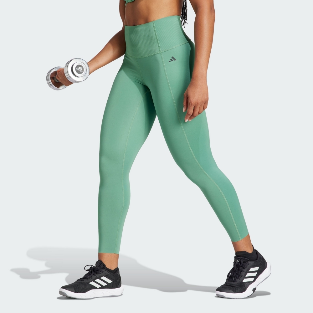 adidas 愛迪達 ADIDAS 束褲 OPTIME POWER 綠色 吸濕排汗 運動 緊身褲 女 IT6747