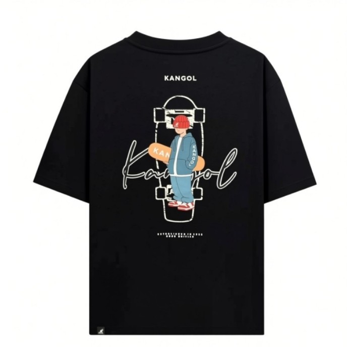 KANGOL KANGOL 短T 黑色 滑板人 趣味 短袖 中性 6525103020
