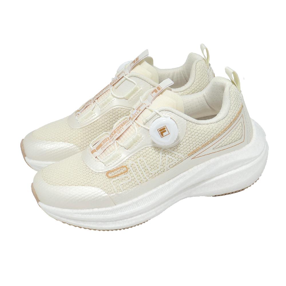 Fila 慢跑鞋 Bon Voyage 女鞋 米 緩衝 旋鈕 運動鞋 5J315Z717