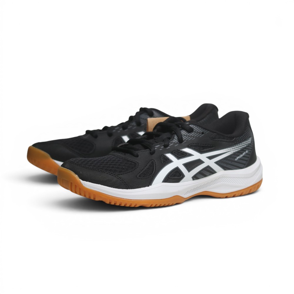 Asics 亞瑟士 ASICS 排球鞋 UPCOURT 6 GS 黑白 膠底 室內 羽排鞋 大童 女 1074A045001