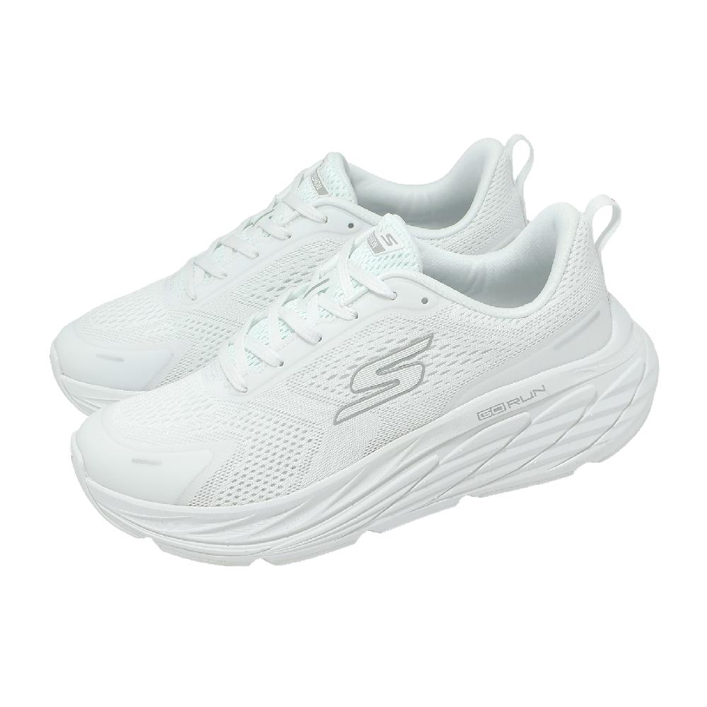 SKECHERS 斯凱奇 慢跑鞋 Max Cushioning Elite 3 寬楦 女鞋 白 厚底 129720WWHT