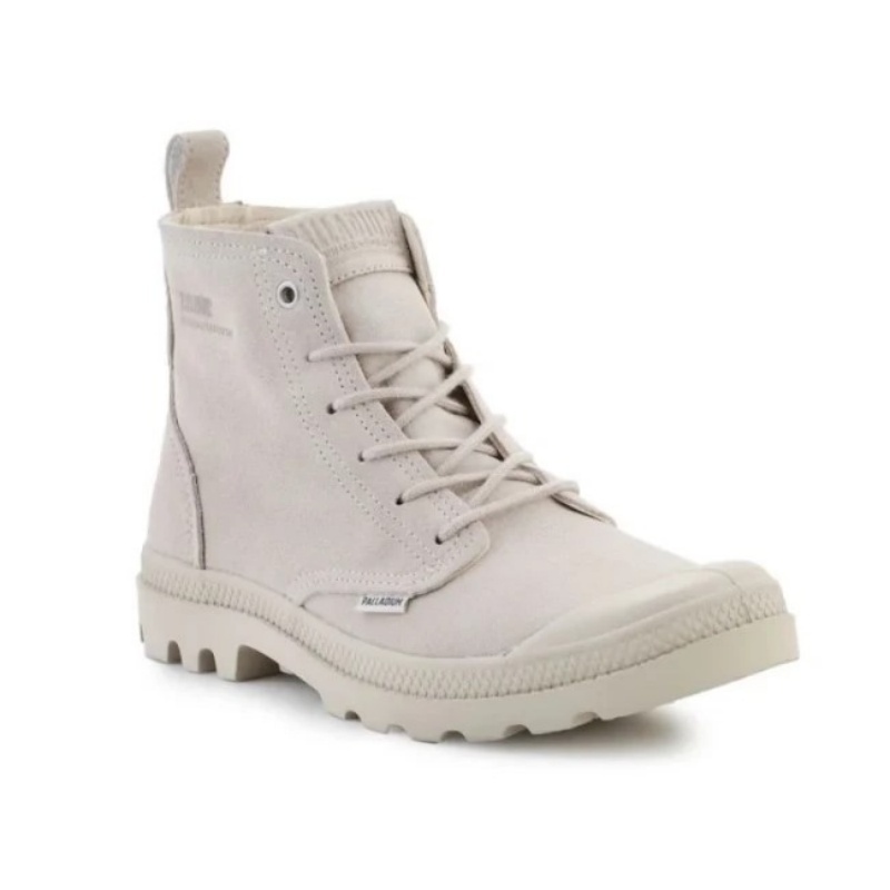 Palladium 帕拉丁 PALLADIUM 休閒鞋 PAMPA HI 奶灰 麂皮 高筒靴 男女 74379-155
