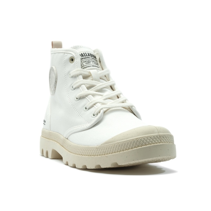 Palladium 帕拉丁 PALLADIUM 休閒鞋 PAMPA HI ZIP ORGANIC 米白 拉鍊 帆布軍靴 男女 79101-116
