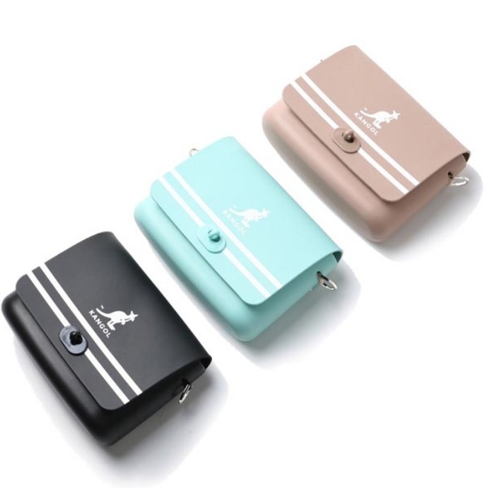 KANGOL KANGOL 小方包 側背 尼龍 扣式 小包 三色 小LOGO 可調式 60253001-