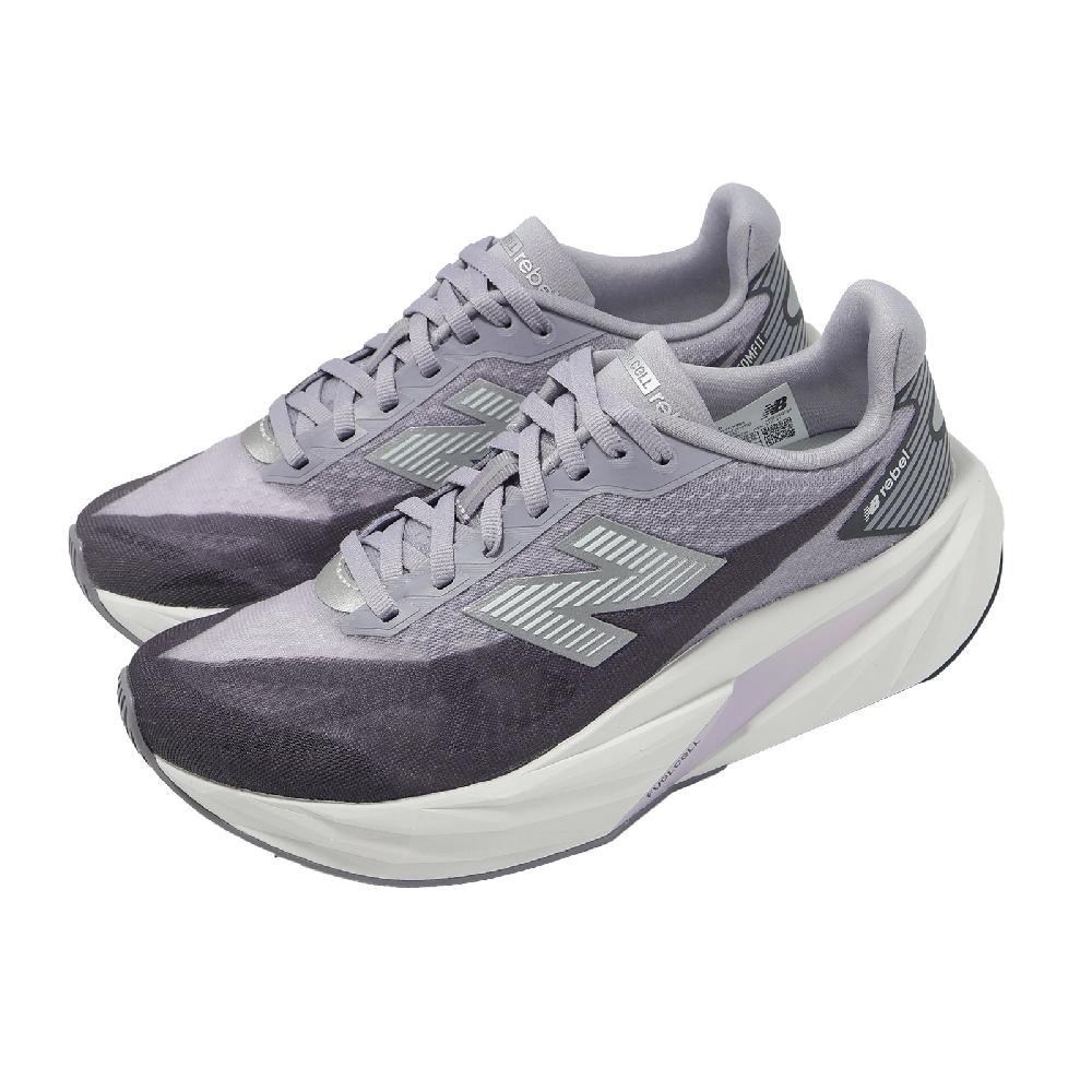 New Balance 紐巴倫 競速跑鞋 FuelCell Rebel V5 D 女鞋 寬楦 灰 運動鞋 WFCX906-D