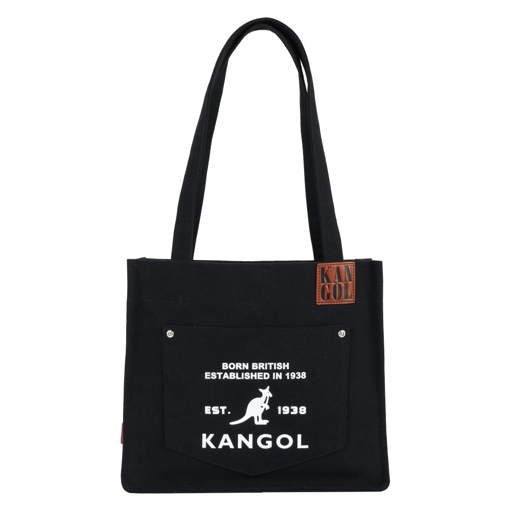 KANGOL KANGOL 肩背包 黑色 牛仔布 托特包 6625170820