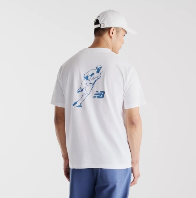 New Balance 紐巴倫 NEW BALANCE 短T NB 白色 大谷翔平 短袖 上衣 男 MT6224FCWT