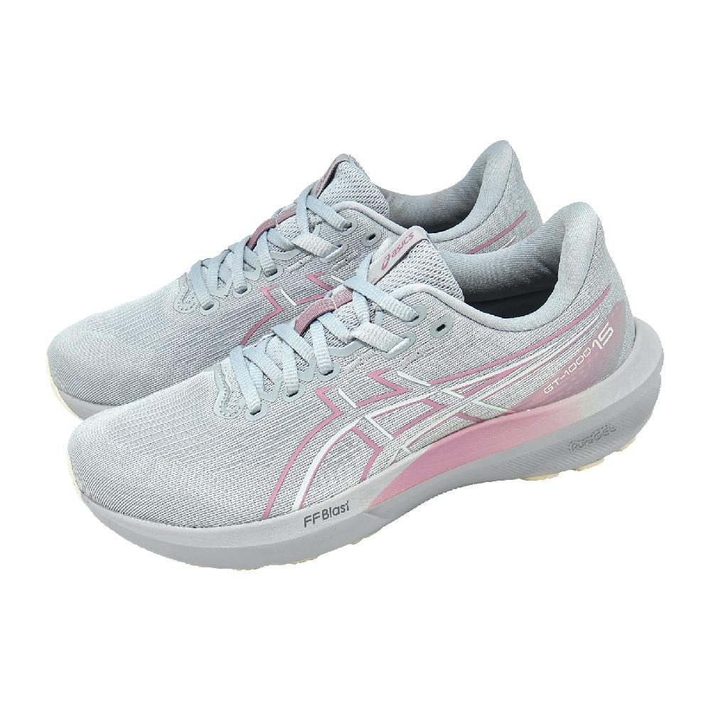 Asics 亞瑟士 慢跑鞋 GT-1000 15 D 寬楦 女鞋 灰 支撐 緩震 運動鞋 1012B995020