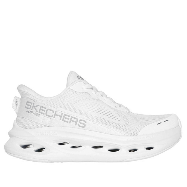 SKECHERS 斯凱奇 Skechers Go Run Max Cushioning 129400WWSL 女 慢跑鞋 緩震 寬楦 白