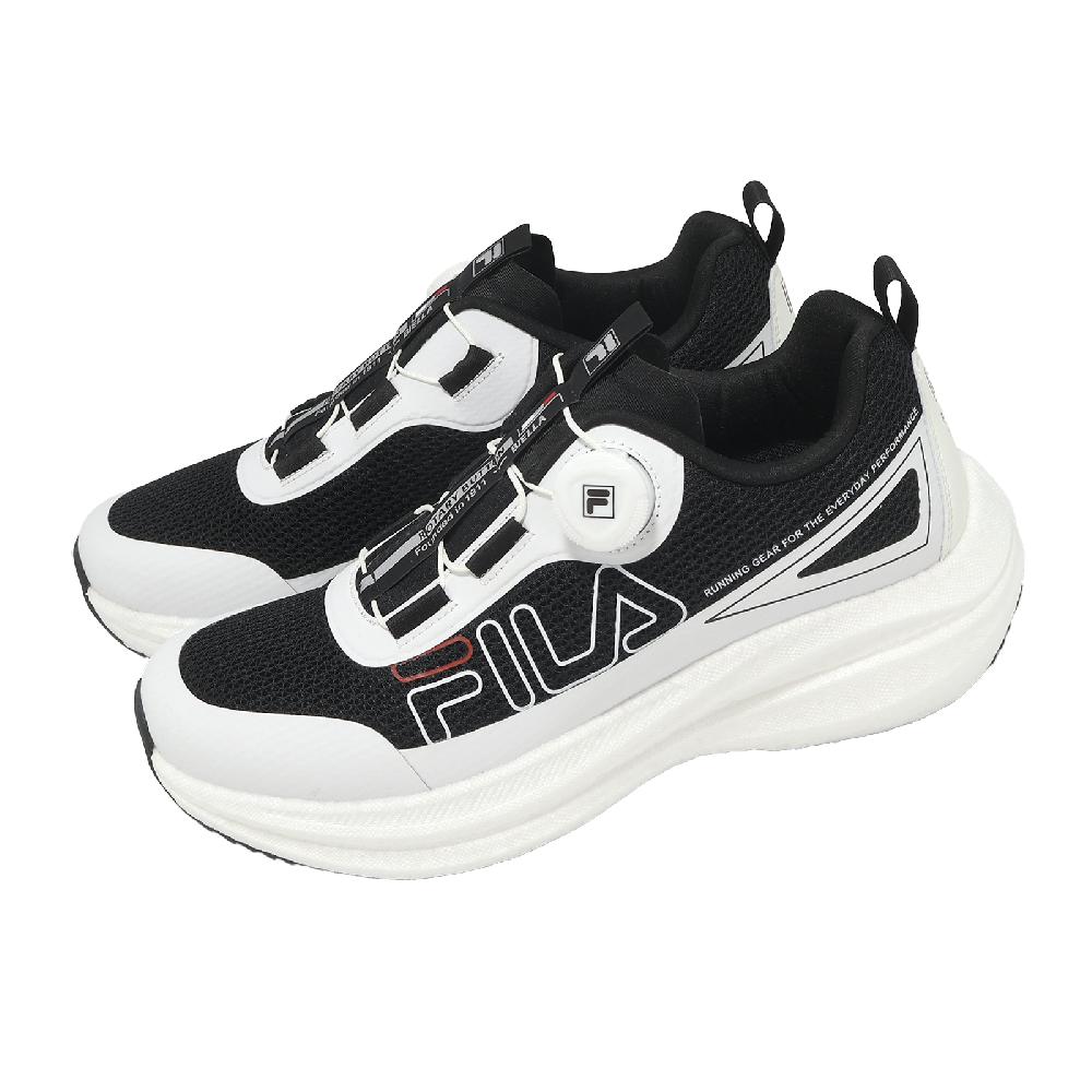 Fila 慢跑鞋 Bon voyage 男鞋 黑 旋鈕 緩衝 運動鞋 斐樂 1J315Z010