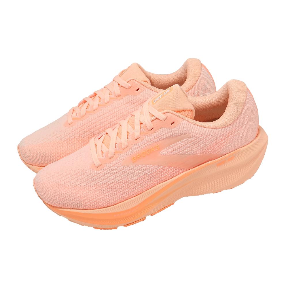 BROOKS 慢跑鞋 Ghost Amp 女鞋 橘 厚底 回彈 氮氣中底 1204861B612